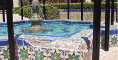 Tile damage to fountains 2005